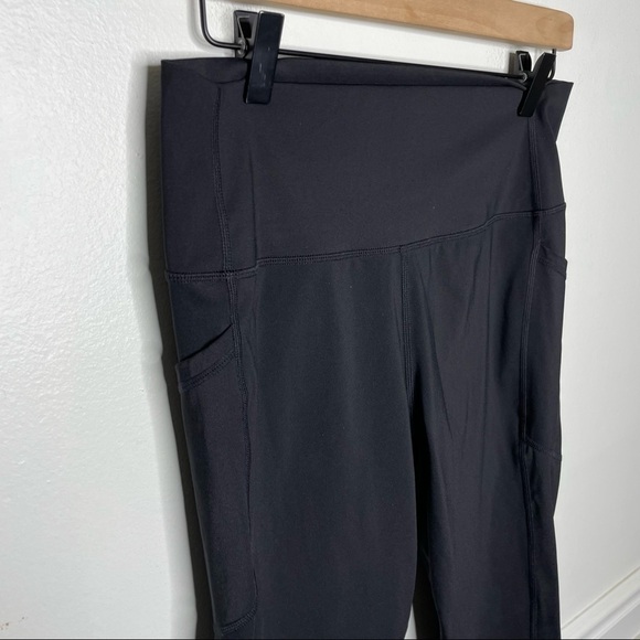 Zyia Active Brilliant Side Pocket Cropped 25" Black Legging Womens 14-16 - Picture 2 of 8